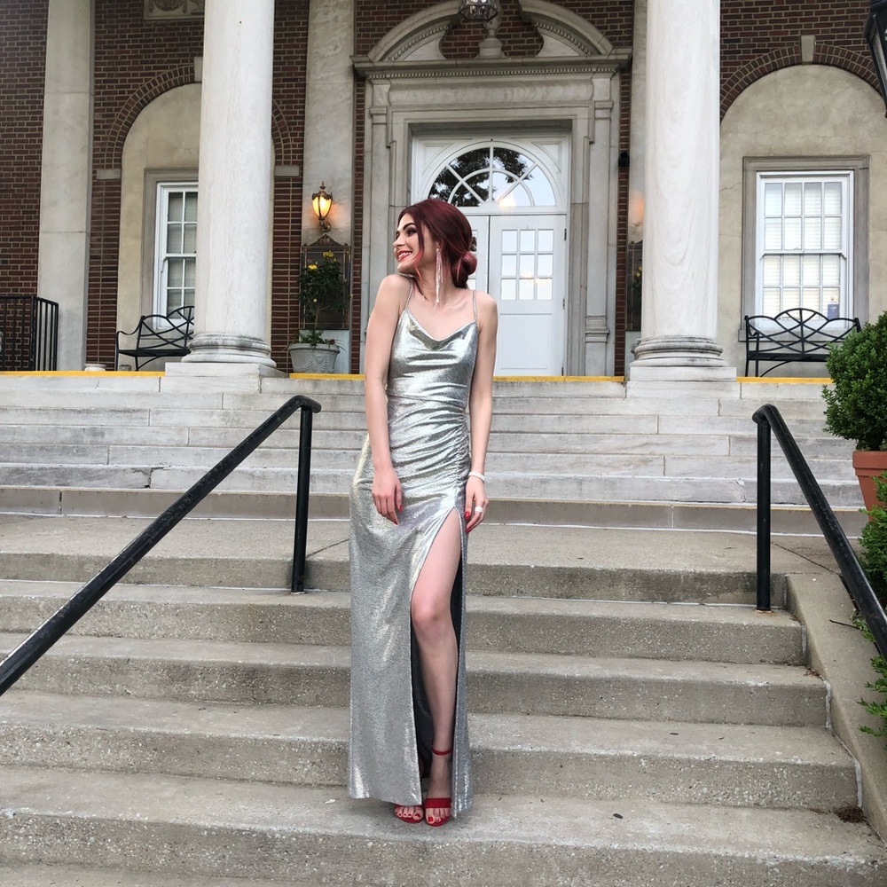 Maxi Silver Dress 🌪 - Picture 4 of 9